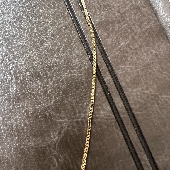 Elegant Gold and Blue Cross Pendant Adjustable Necklace - Picture 2 of 5